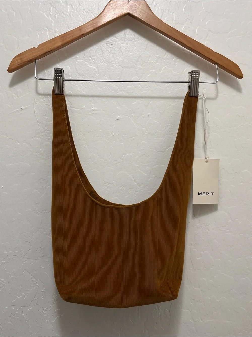 MERIT Signature Knot Small Corduroy Pouch NWT